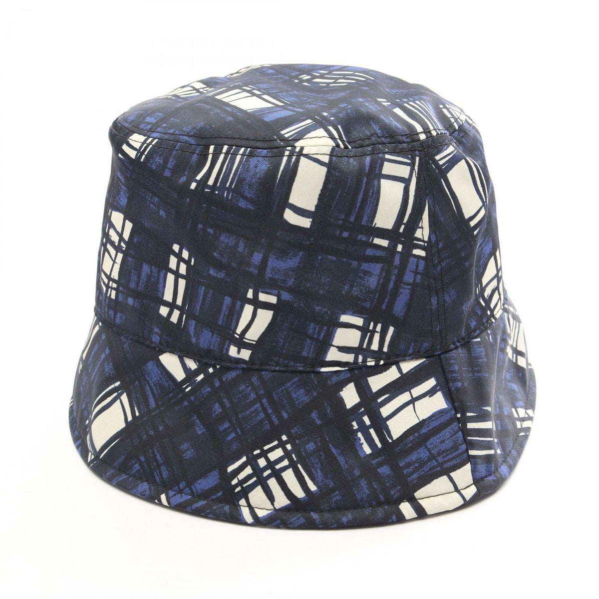 Prada Hat Re-Nylon Plaid Bucket Nylon Hat — view 2