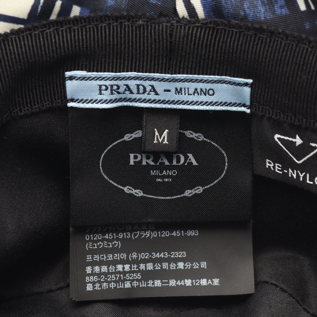 Prada Hat Re-Nylon Plaid Bucket Nylon Hat — view 4