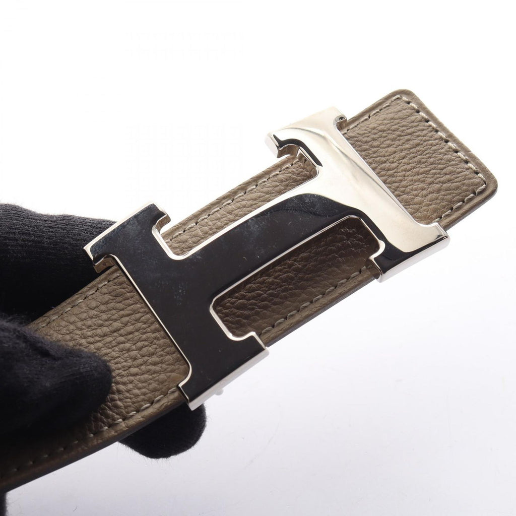 Hermes Belt Constance H Reversible Black Calfskin — view 8