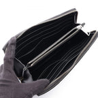 Bottega Veneta Round Wallet Cassette Zip Around Maxi Intrecciato Black Leather — view 3