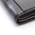 Bottega Veneta Round Wallet Cassette Zip Around Maxi Intrecciato Black Leather — view 7