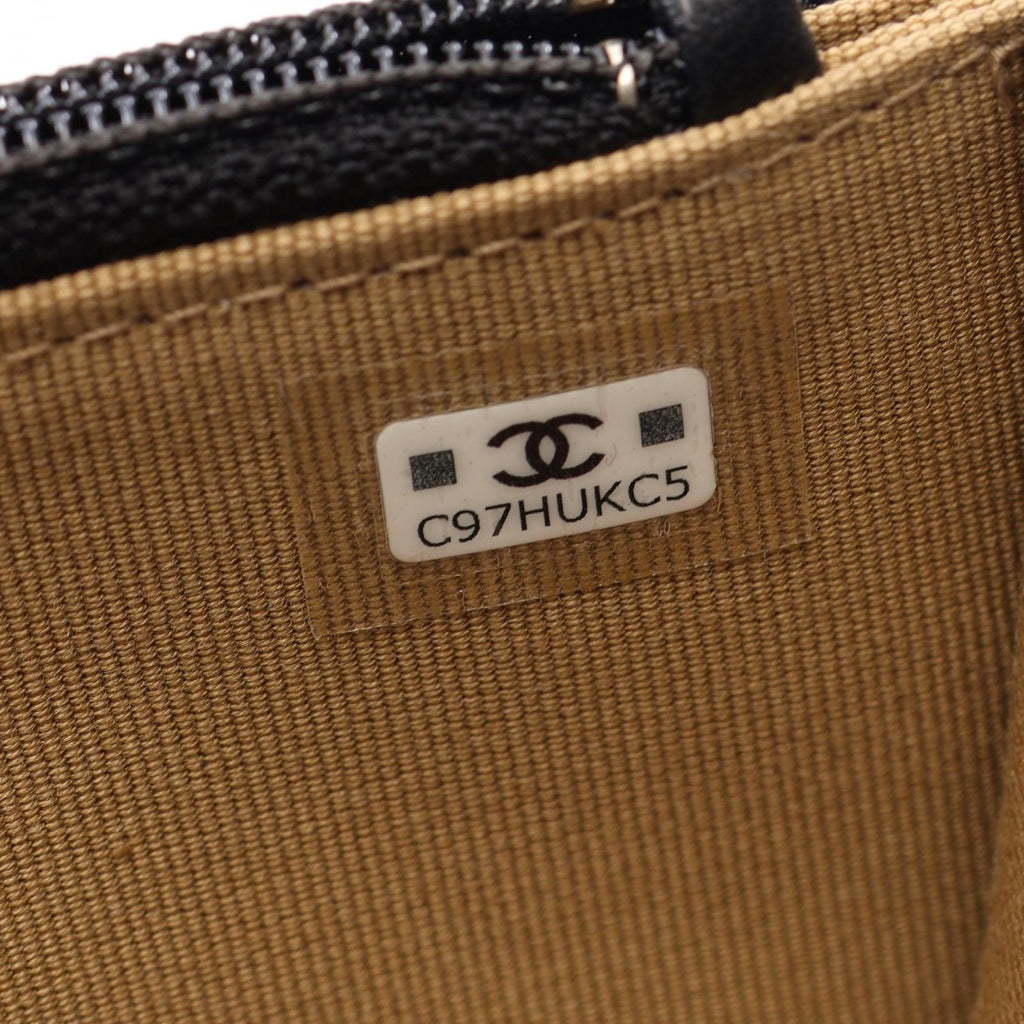 Chanel Shoulder Bag Quilted Black Lambskin Chain Phone Case — view 5