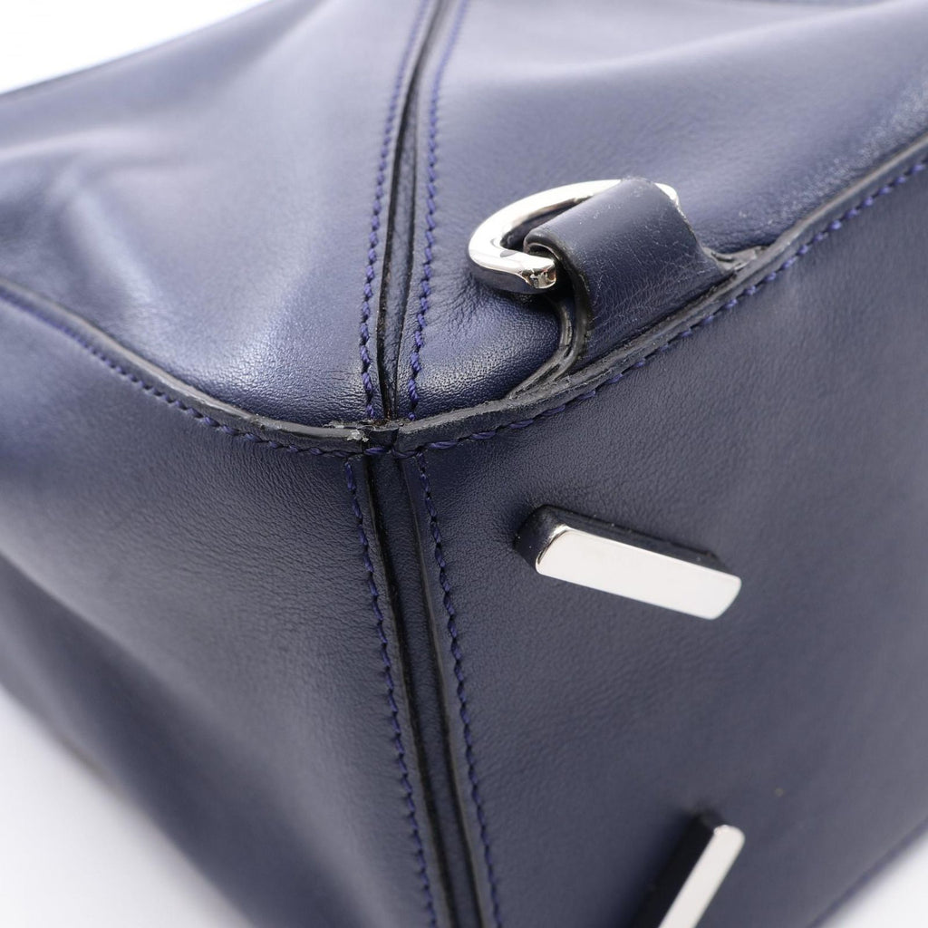 Loewe Handbag Puzzle Bag Medium 2-Way Navy White Leather — view 8