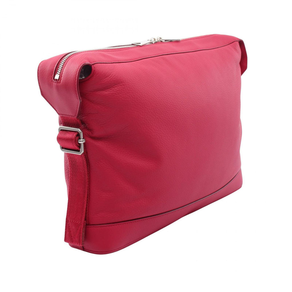 Bottega Veneta Clutch Magenta Leather — view 2