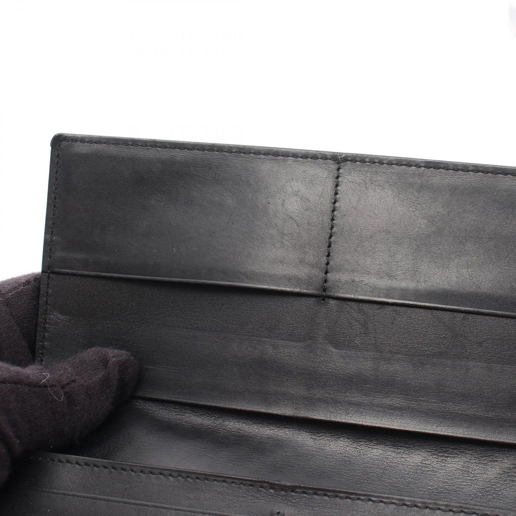 Bottega Veneta Bifold Wallet Intrecciato Black Leather — view 8