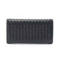 Bottega Veneta Bifold Wallet Intrecciato Black Leather