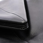 Bottega Veneta Clutch Triangle Flap Black Leather — view 7