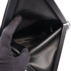 Bottega Veneta Clutch Triangle Flap Black Leather — view 3