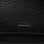 Dior Shoulder Bag Safari Oblique Ivory Navy Black Canvas Leather Mini — view 4