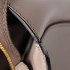 Prada Handbag Logo Greige Saffiano Leather Metal 2-Way Tote — view 5