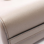 Prada Handbag Logo Greige Saffiano Leather Metal 2-Way Tote — view 8