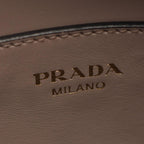 Prada Handbag Logo Greige Saffiano Leather Metal 2-Way Tote — view 4