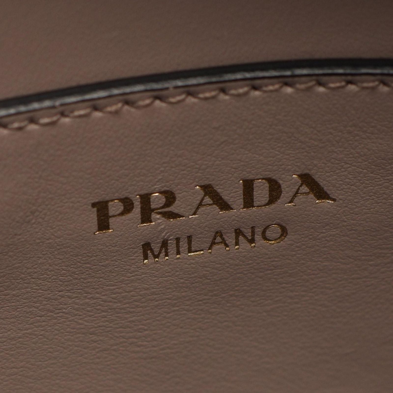 Prada Handbag Logo Greige Saffiano Leather Metal 2-Way Tote — view 4