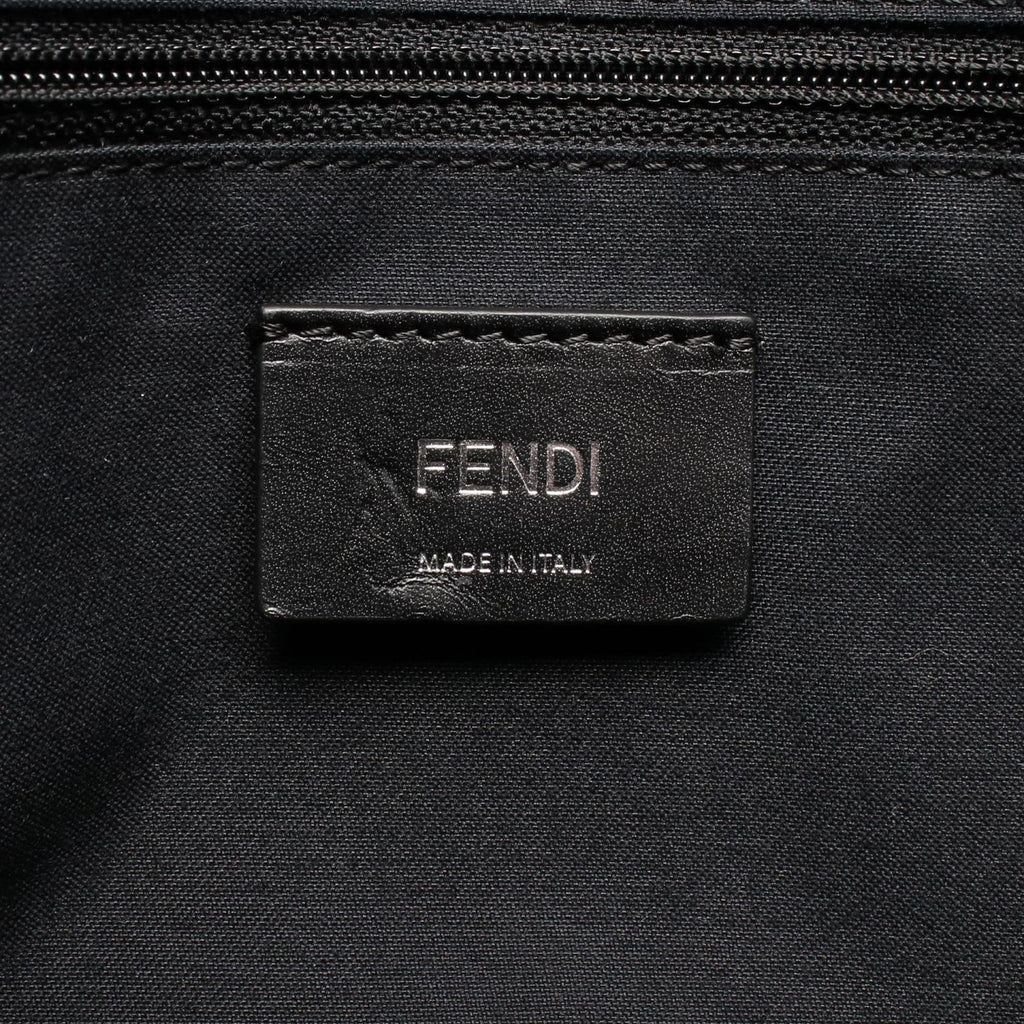 Fendi Shoulder Bag Zucca Blue Leather — view 4