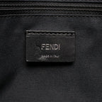 Fendi Shoulder Bag Zucca Blue Leather — view 4