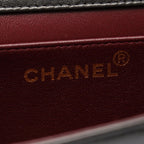 Chanel Shoulder Bag Mini Quilted Push Lock Full Flap Black Lambskin Small Chain — view 4
