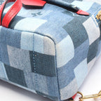 Louis Vuitton Backpack Palm Springs Mini Monogram Denim Canvas — view 8