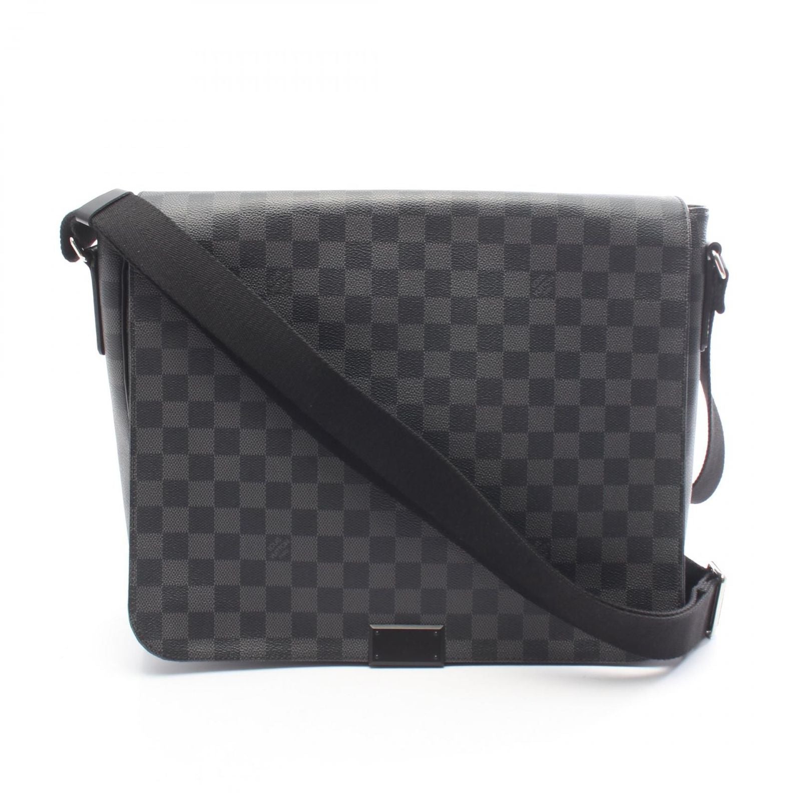 Louis Vuitton Shoulder Bag District GM Damier Graphite Leather