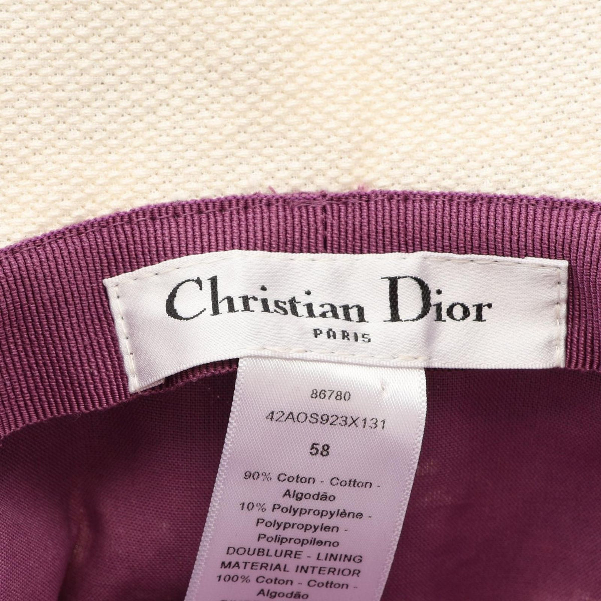 Dior Hat D-bobby Flower Embroidery Bucket Cotton Hat — view 4
