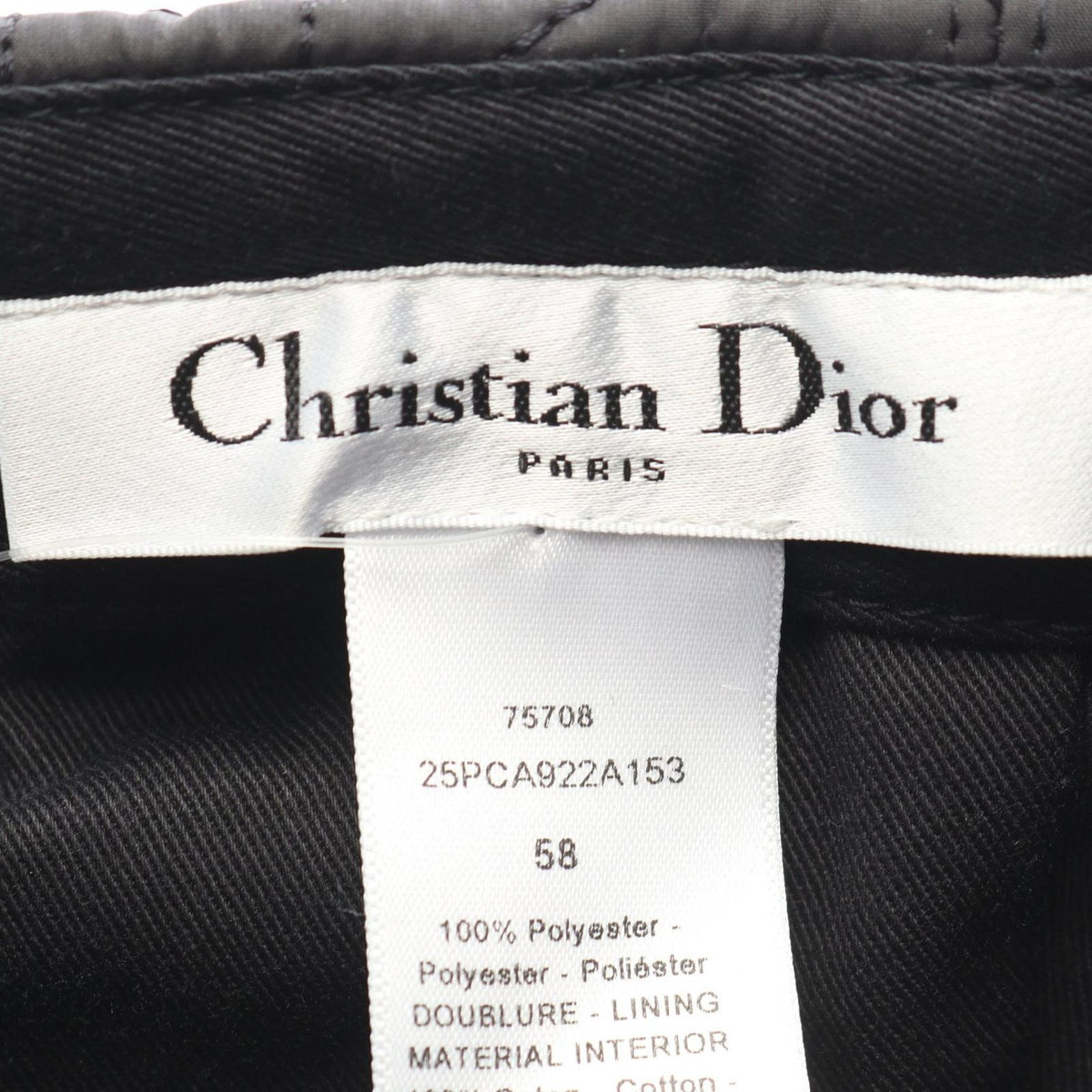 Dior Cap D-player Cannage Quilted Cap Hat — view 4