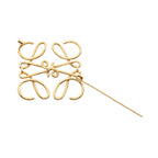Loewe Brooch Anagram Gold — view 2