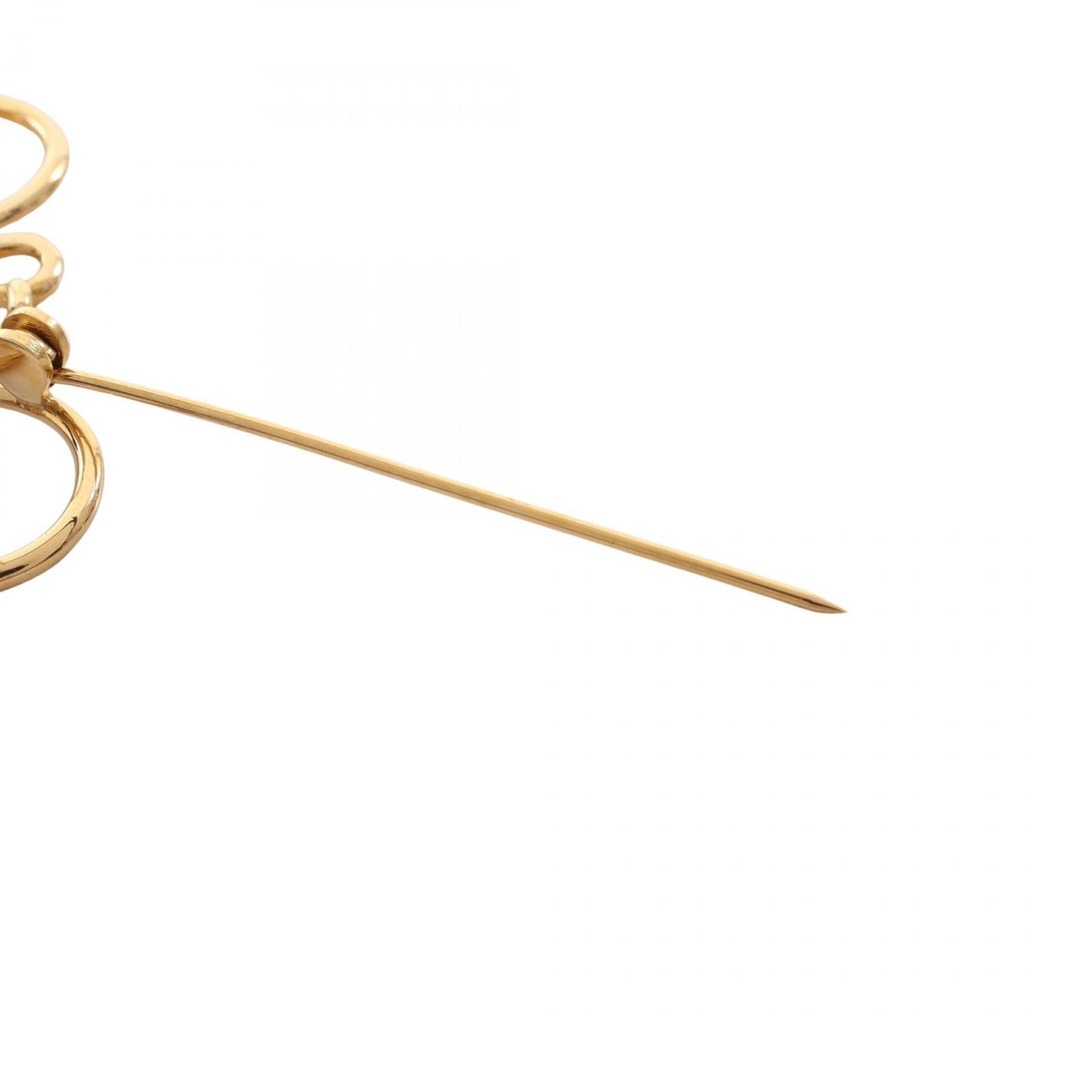 Loewe Brooch Anagram Gold — view 3