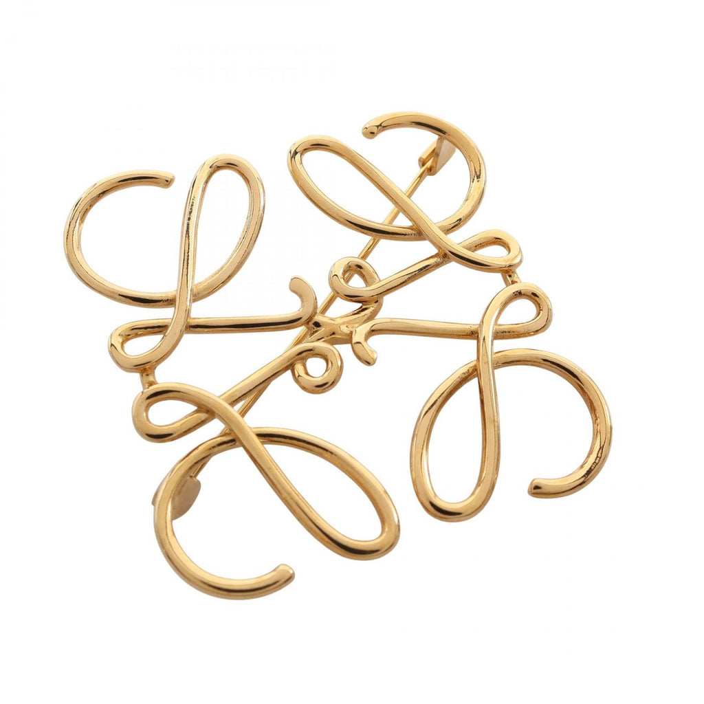 Loewe Brooch Anagram Gold — view 4