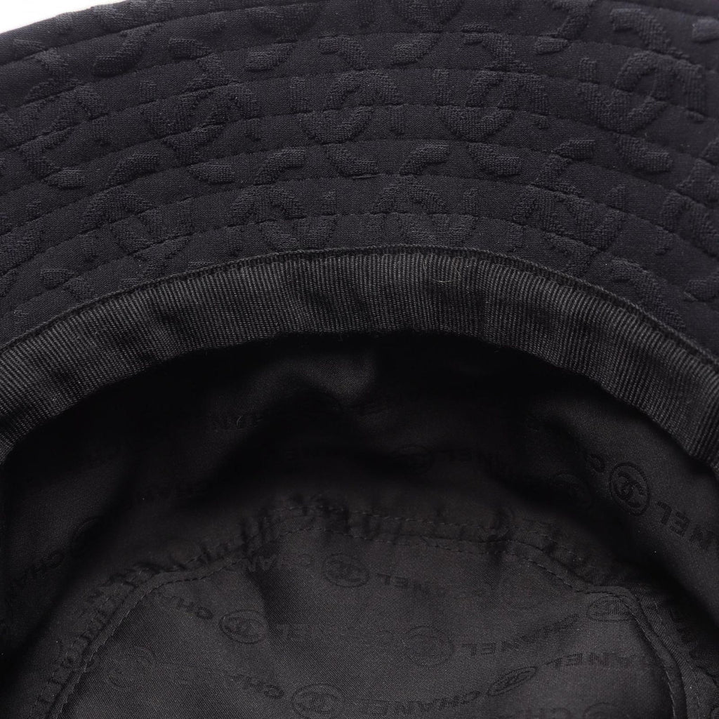 Chanel Hat CC Logo Bucket Nylon Pattern Hat — view 6