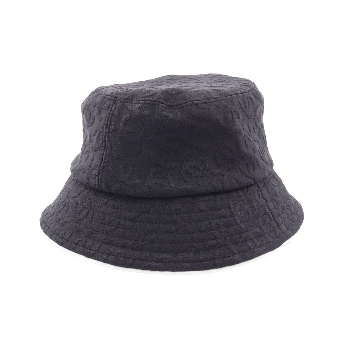 Chanel Hat CC Logo Bucket Nylon Pattern Hat — view 2
