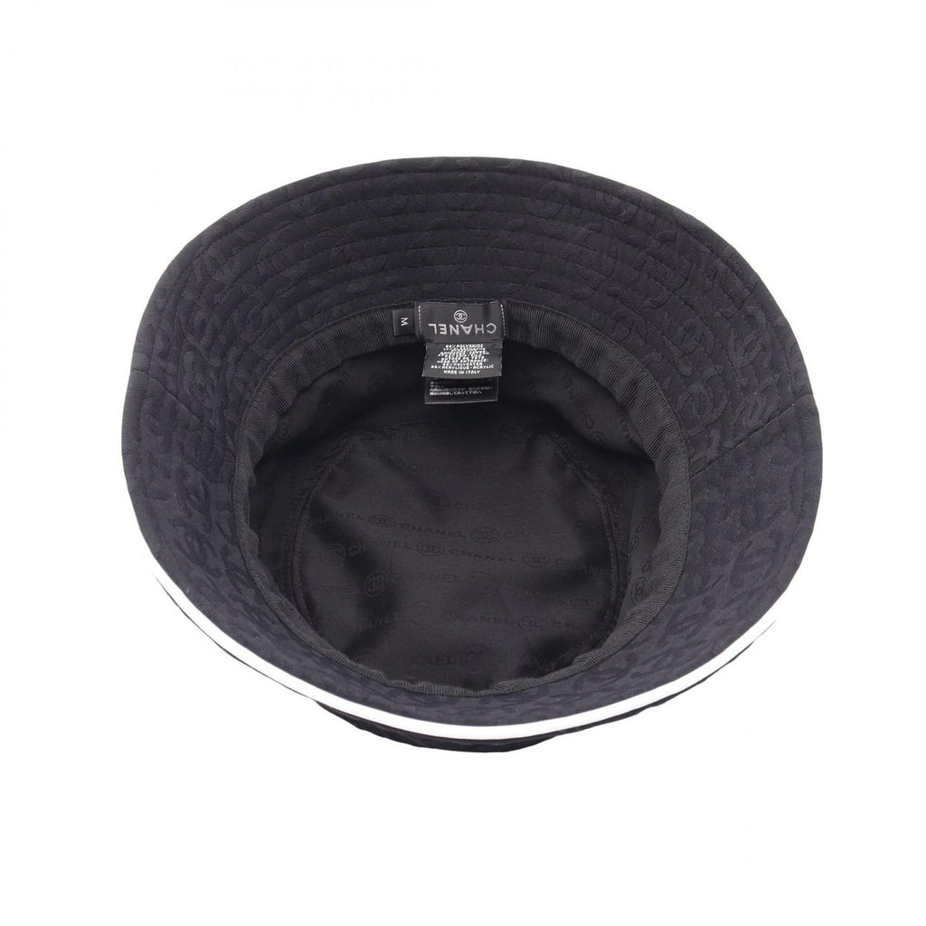 Chanel Hat CC Logo Bucket Nylon Pattern Hat — view 3