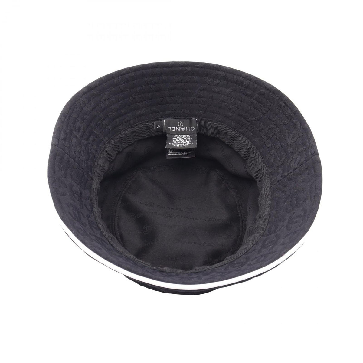 Chanel Hat CC Logo Bucket Nylon Pattern Hat — view 3
