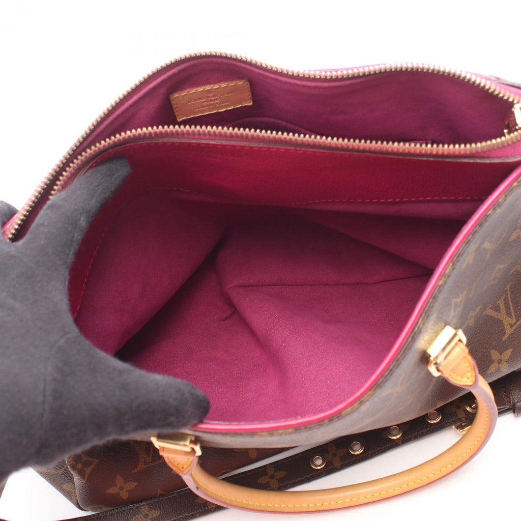 Louis Vuitton Handbag Pallas 2-Way Gray Leather — view 5