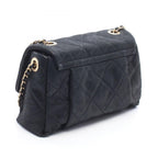 Chanel Shoulder Bag Quilted Black Leather Chain — view 2