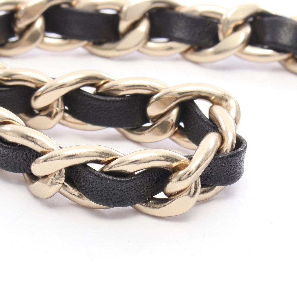Chanel Belt CC Logo Chain Leather — view 5