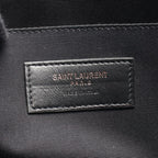 Saint Laurent Paris Clutch Cassandra Zip Tablet Holder Croco Embossed Black — view 4