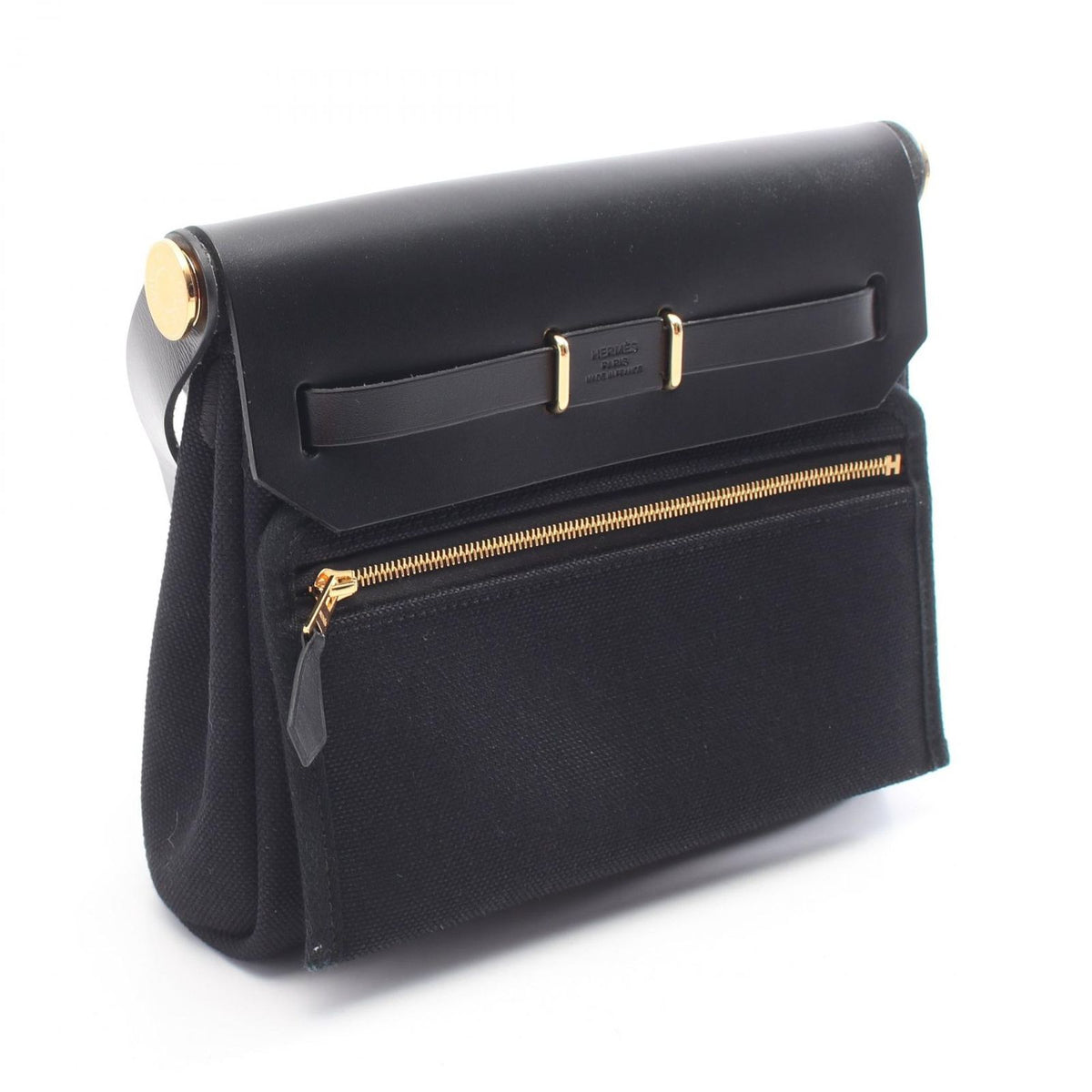Hermes Shoulder Bag Herbag Zip Mini Black — view 2