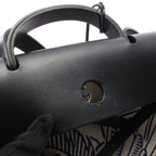 Hermes Handbag Herbag Zip MM Pegasus Pop Black Ecru Blue Indie Canvas Leather MM — view 7