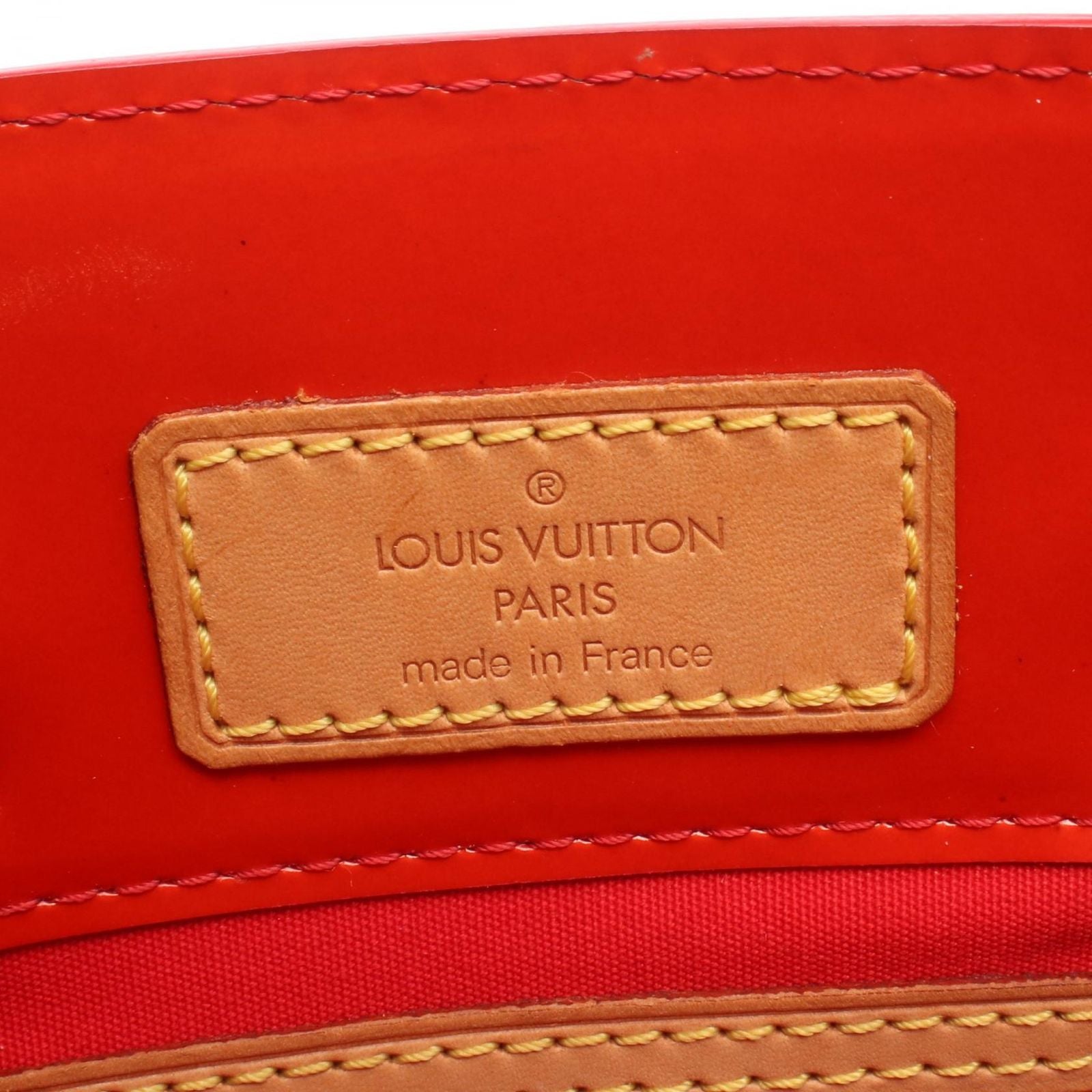 Louis Vuitton Handbag Reade PM Monogram Vernis Rouge Leather — view 4