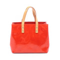 Louis Vuitton Handbag Reade PM Monogram Vernis Rouge Leather