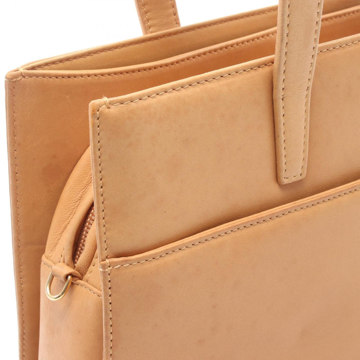 Loewe Handbag Anagram Leather Hand Beige — view 5