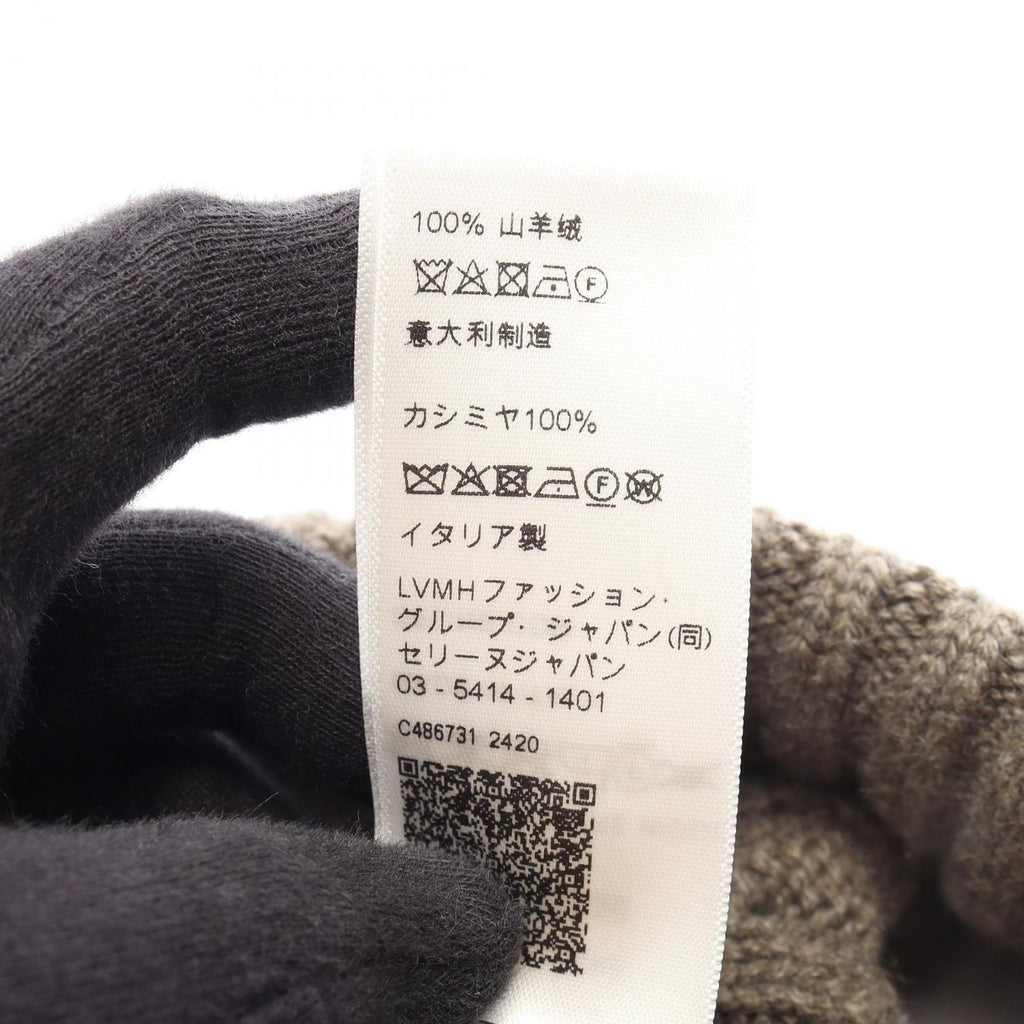 Celine Knit Cap Triomphe Gray Hat — view 5