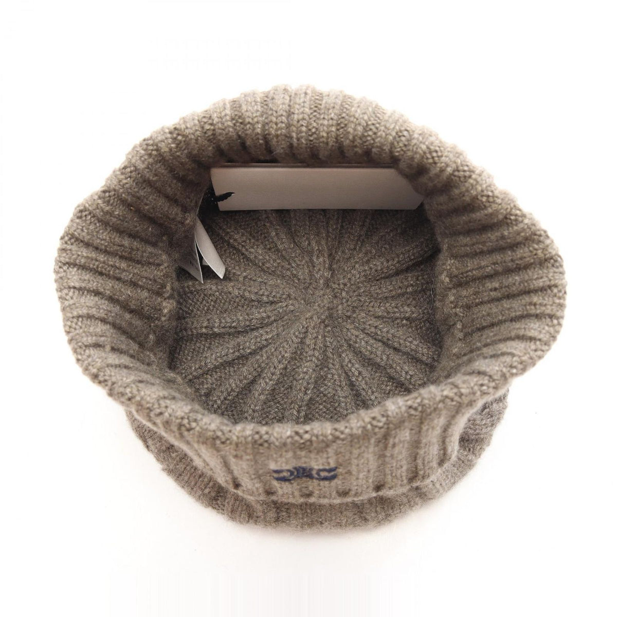 Celine Knit Cap Triomphe Gray Hat — view 3