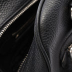 Prada Handbag Logo 2-Way Black Leather Metal — view 5