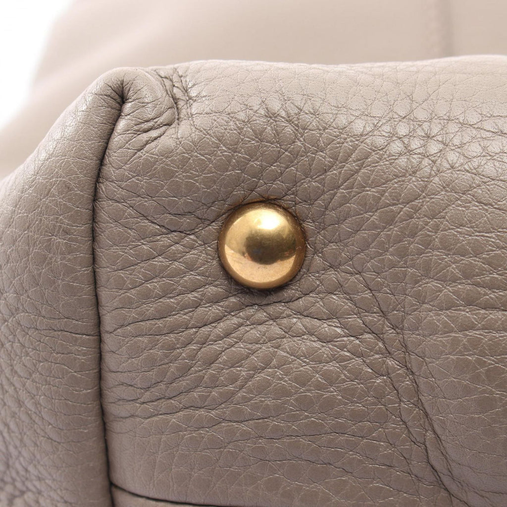 Gucci Tote Interlocking G Greige Leather — view 7