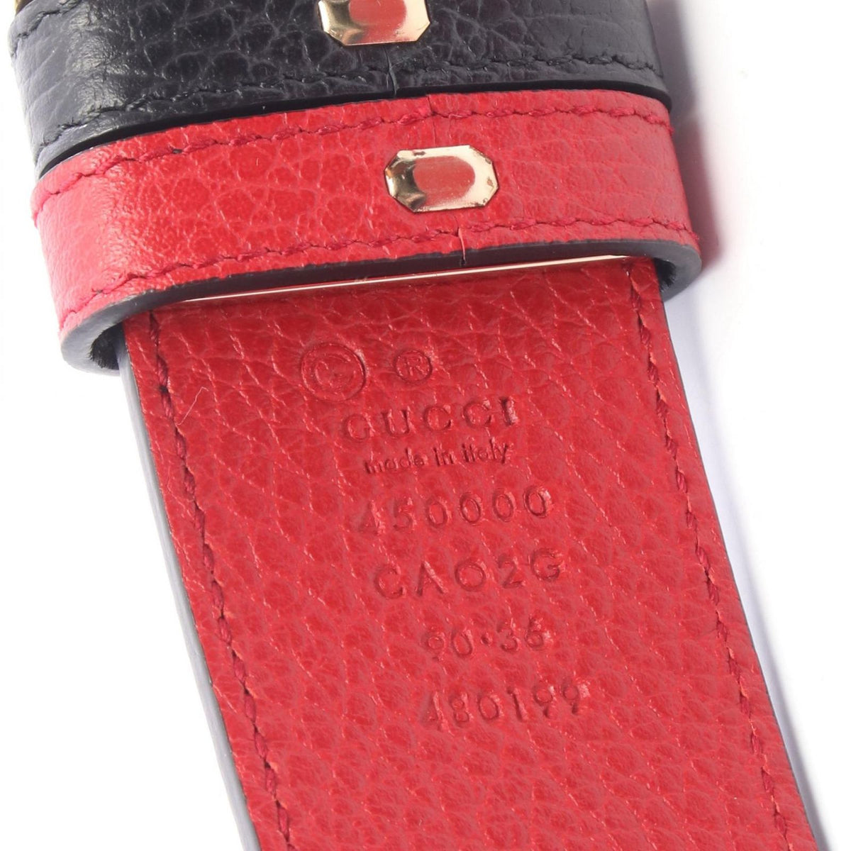 Gucci Belt GG Buckle Gold Reversible Leather — view 4