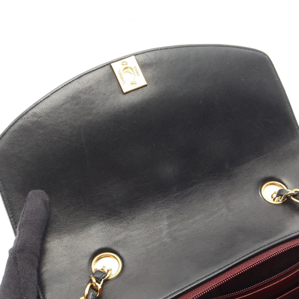 Chanel Shoulder Bag Quilted Diana Flap Black Lambskin Chain — view 7