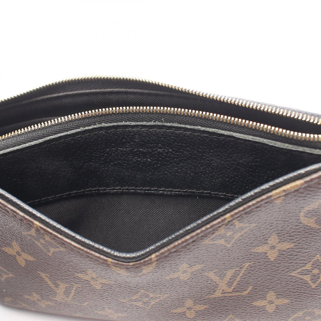 Louis Vuitton Handbag Pallas Clutch Monogram 2-Way Noir Leather — view 6