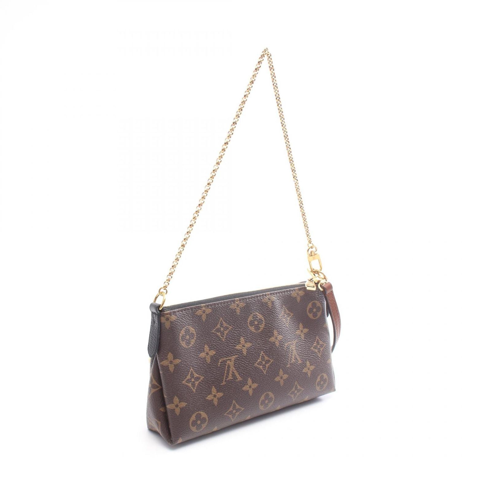 Louis Vuitton Handbag Pallas Clutch Monogram 2-Way Noir Leather — view 2