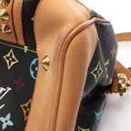 Louis Vuitton Handbag Courtney MM Monogram Multicolor Noir 2-Way Leather — view 6