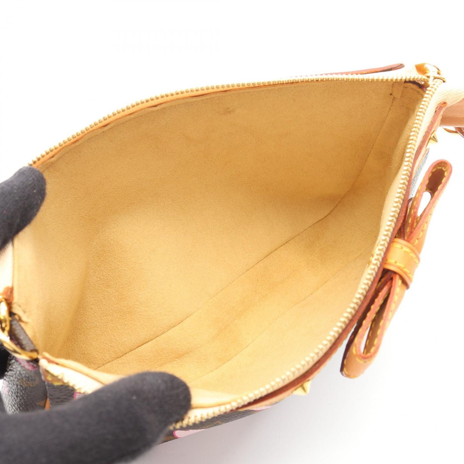 Louis Vuitton Handbag Pochette Accessoires Monogram Cherry Blossom Leather — view 3